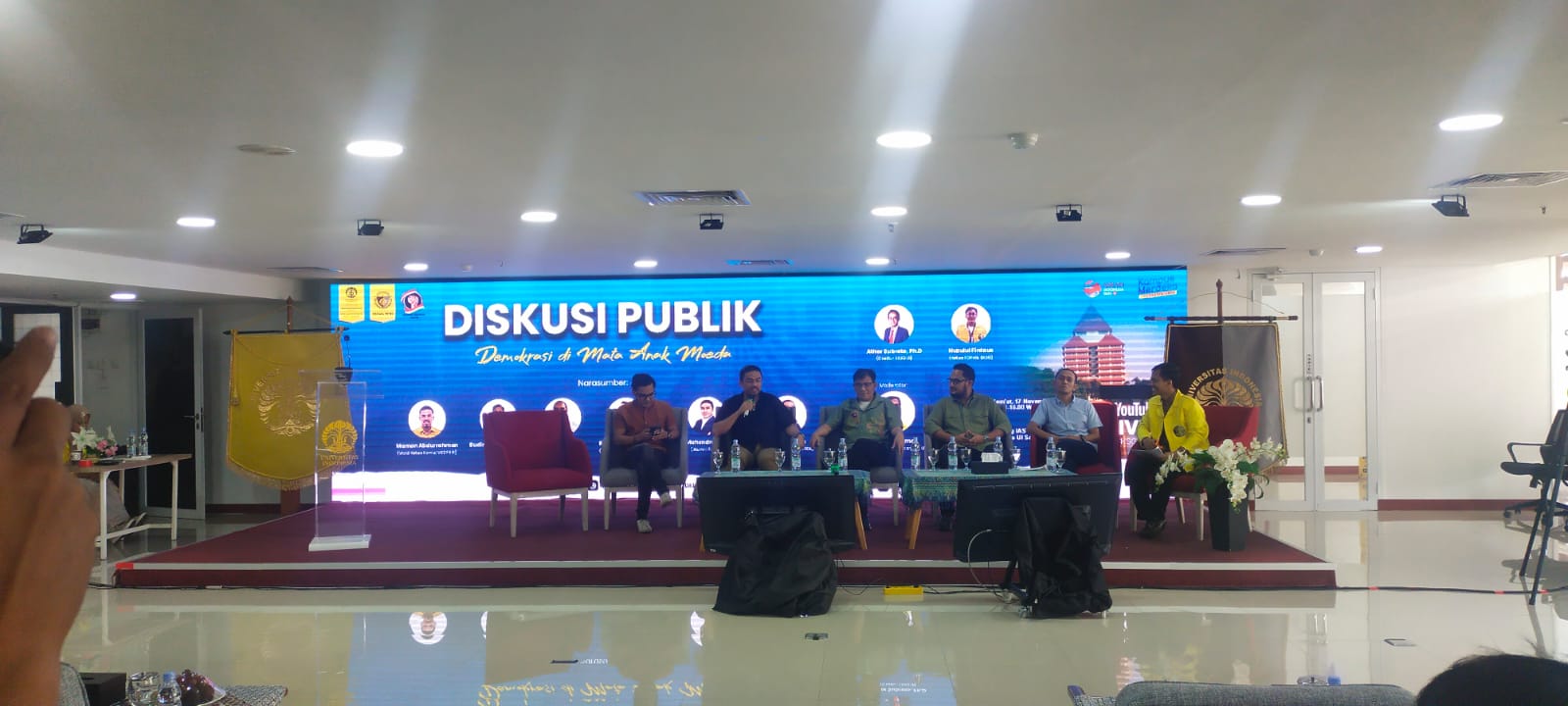 Budiman di Kampus Universitas Indonesia (UI) Salemba, Jakarta Pusat, Jumat (17/11/2023)