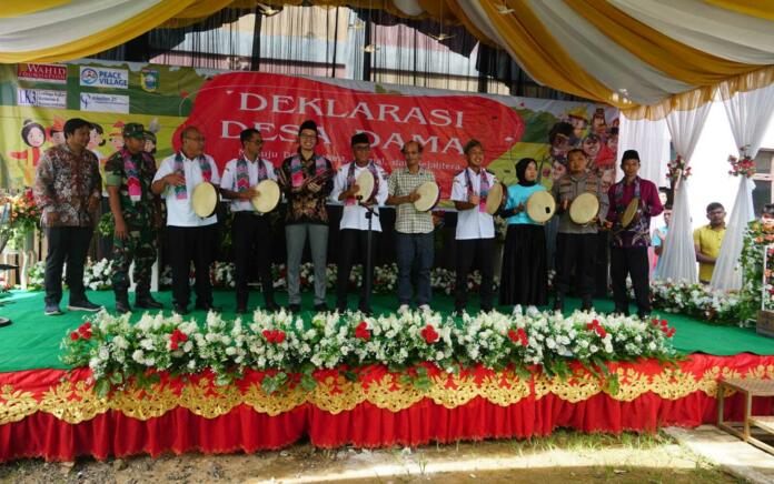 Acara Deklarasi Desa Damai Pemalongan pada Rabu (28/2/2024)