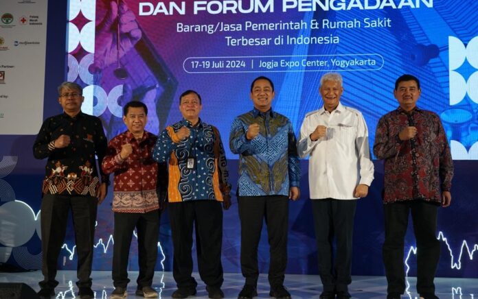 Government Procurement Forum and Expo (GPFE) 2024 yang digelar berdampingan dengan Hospital Procurement Forum and Expo (HPFE) 2024 di Jogja Expo Center (JEC) pada 17-19 Juli 2024.