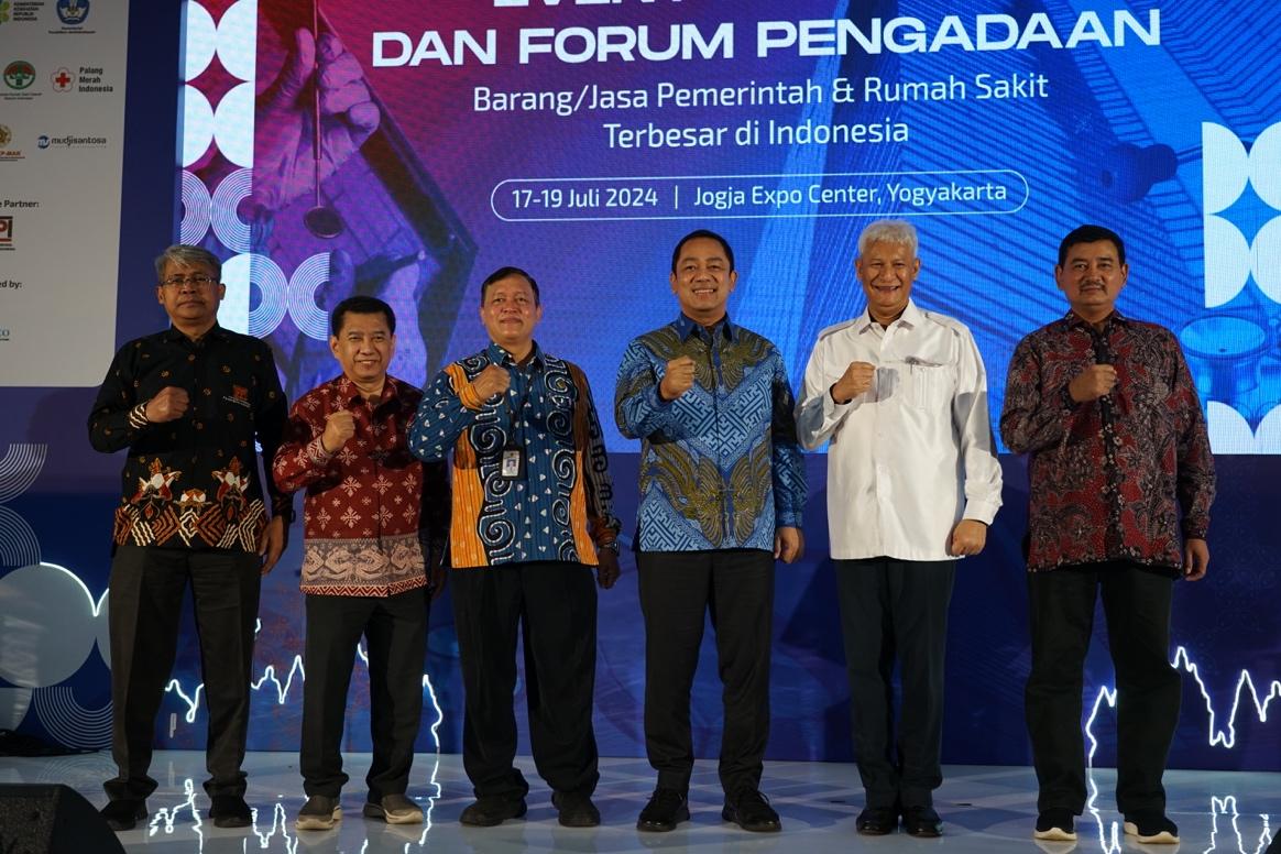 Government Procurement Forum and Expo (GPFE) 2024 yang digelar berdampingan dengan Hospital Procurement Forum and Expo (HPFE) 2024 di Jogja Expo Center (JEC) pada 17-19 Juli 2024.