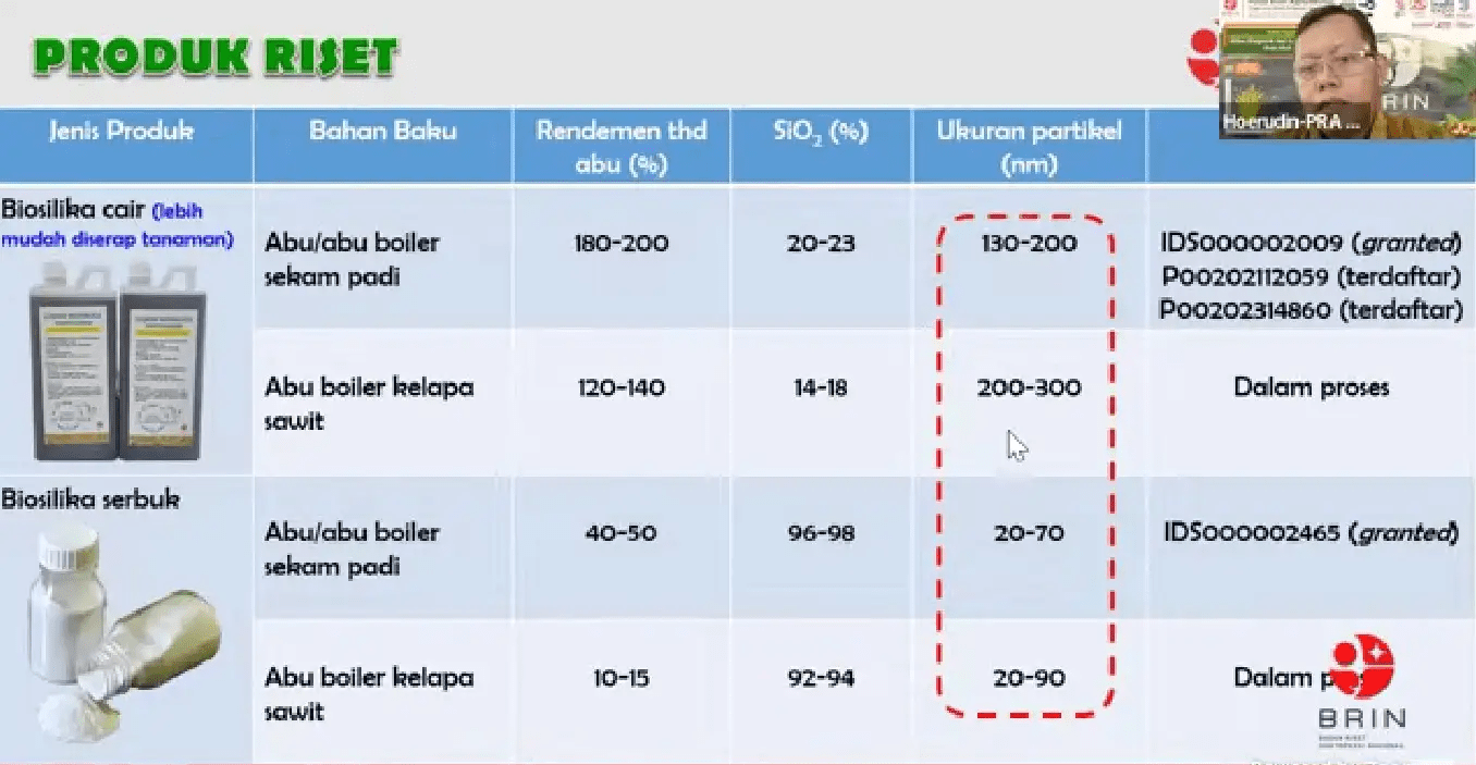 Peneliti dari Pusat Riset Agroindustri (PRA) Badan Riset dan Inovasi Nasional (BRIN), Hoerudin memamarkan hasil temuannya