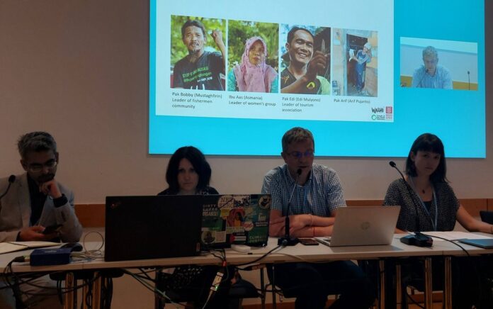 Suasana konferensi internasional Konferensi Internasional Keadilan Iklim di Bonn, Jerman, pada 12 Juni 2024 lalu.