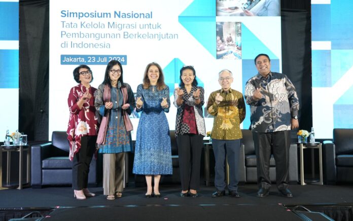 Simposium nasional menandai program kolaborasi antara Kementerian Luar Negeri, United Nations Development Program (UNDP), International Organization for Migration (IOM) dan UN Women yang didukung oleh Migration Multi-Partner Trust Fund (MMPTF) yang telah mendukung tata kelola migrasi yang responsif gender dan sejalan dengan Global Compact for Migration