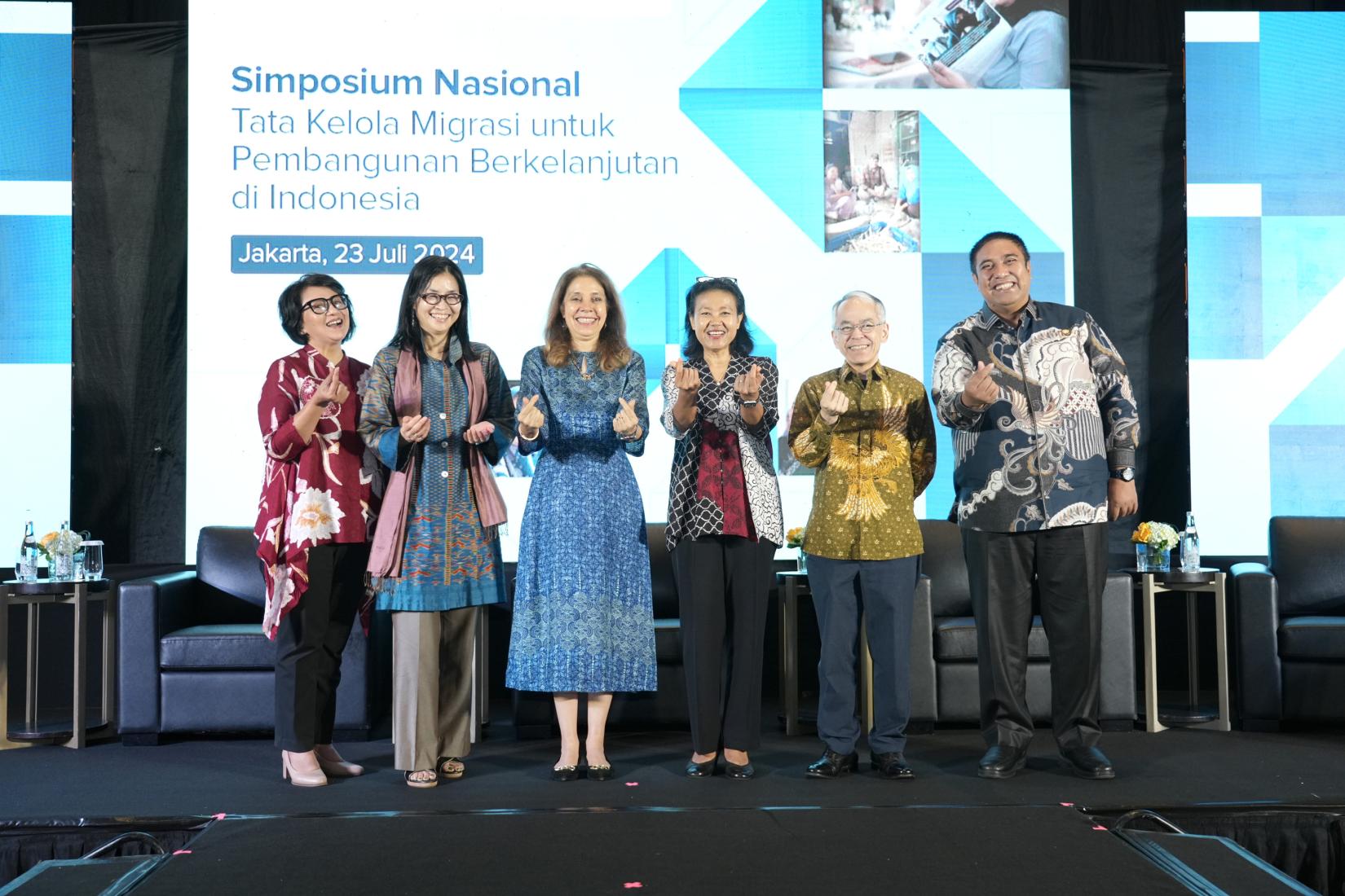 Simposium nasional menandai program kolaborasi antara Kementerian Luar Negeri, United Nations Development Program (UNDP), International Organization for Migration (IOM) dan UN Women yang didukung oleh Migration Multi-Partner Trust Fund (MMPTF) yang telah mendukung tata kelola migrasi yang responsif gender dan sejalan dengan Global Compact for Migration