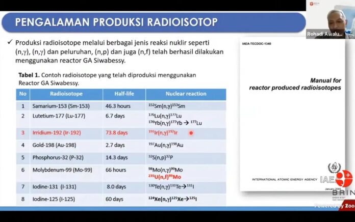 Peneliti Ahli Utama di Pusat Riset Teknologi Radioisotop, Radiofarmaka, dan Biodosimetri (PRTRRB) Badan Riset dan Inovasi Nasional (BRIN), Rohadi Awaludin