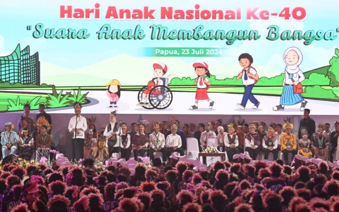 Perayaan Hari Anak Nasional di Papua