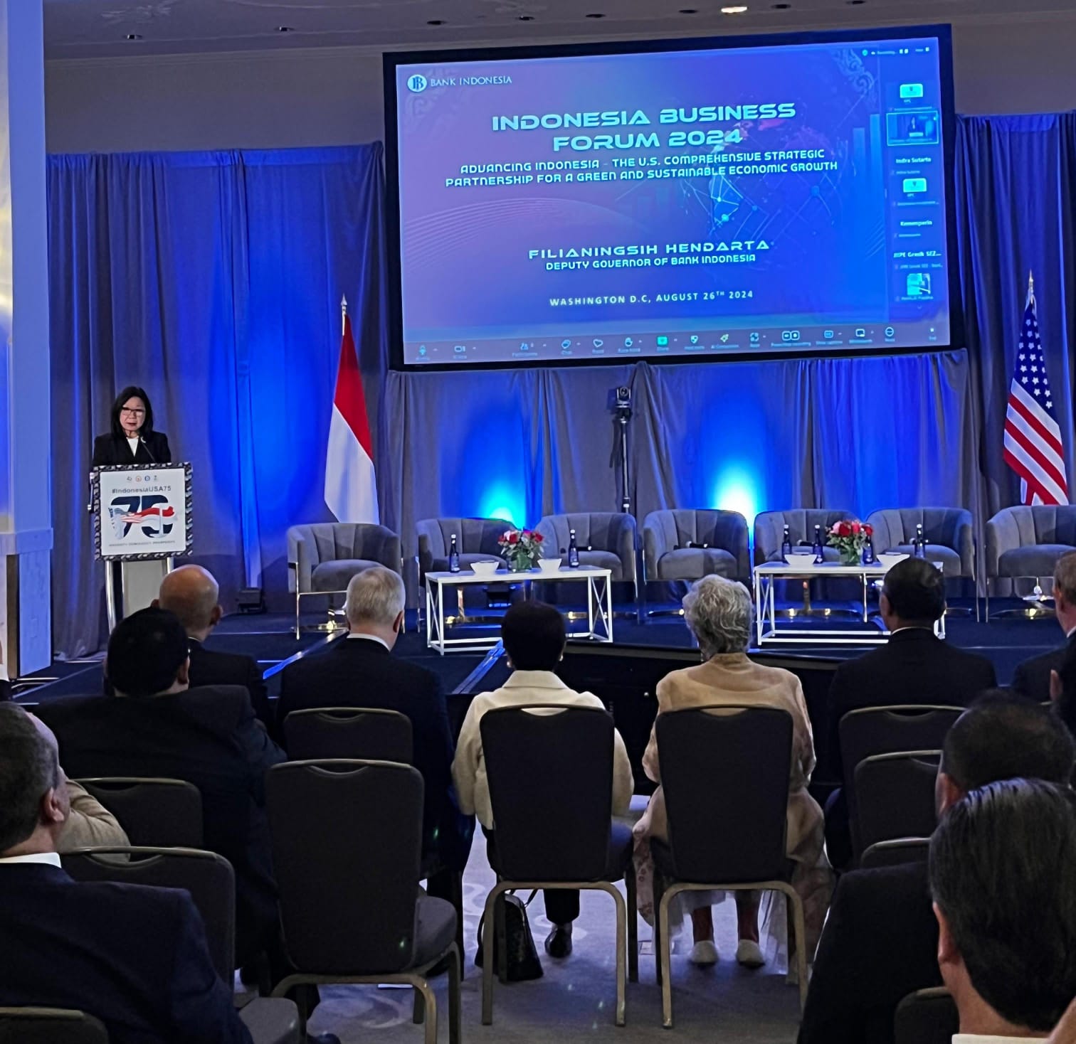 BI Fasilitasi Proyek Strategis dalam Forum Bisnis di Washington D.C.