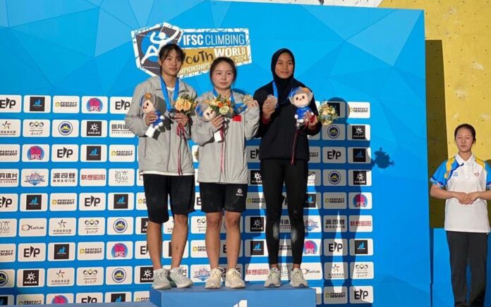 Putri Wijaya Berliana Rebut Perunggu di Kejuaraan Dunia Panjat Tebing Remaja 2024