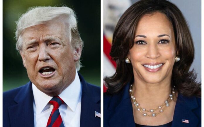 Donald Trump dan Kamala Harris