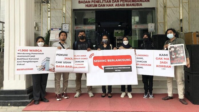 Koalisi Masyarakat Desak Pemerintah dan DPR Ratifikasi Konvensi Perlindungan dari Penghilangan Paksa