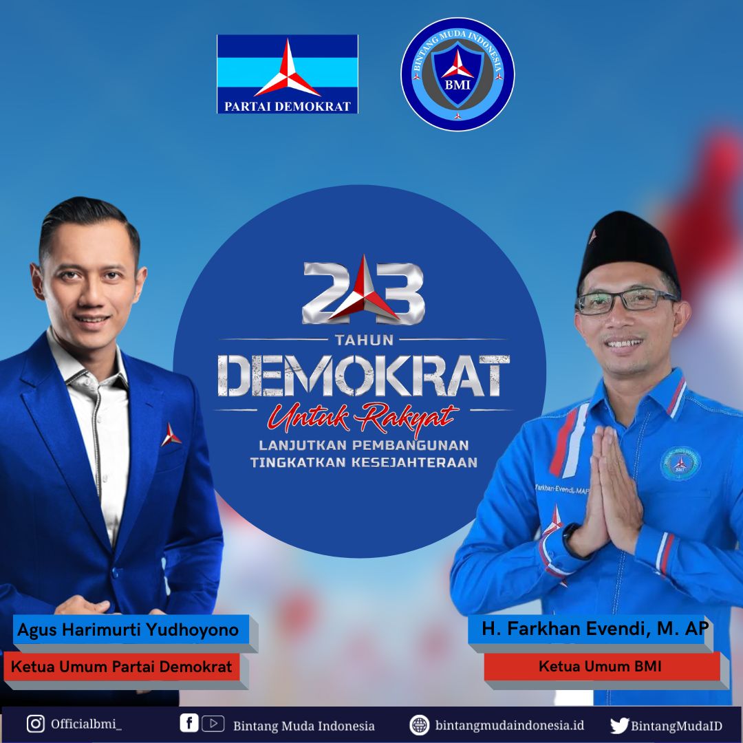 Di HUT ke-23,BMI Harap Partai Demokrat Terus Membela Rakyat