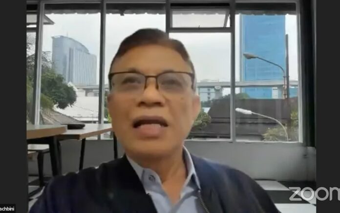 Didik J. Rachbini saat memberikan sambutan pengantar pada Forum Guru Besar dan Doktor INSAN CITA bertajuk "Warisan Utang Jokowi dan Prospek Pemerintahan Prabowo," pada Minggu (15/9/2024).