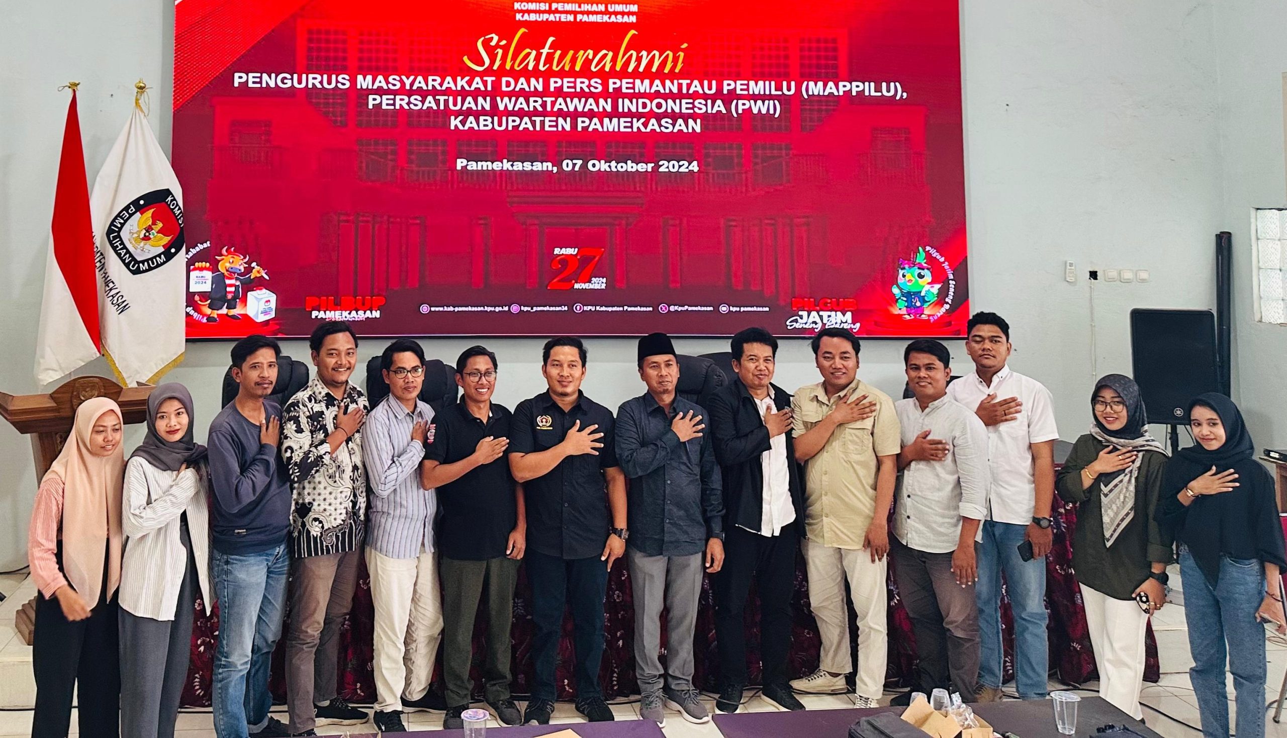 Mappilu PWI dan KPU Pamekasan Saling Sinergi Wujudkan Pilkada Damai