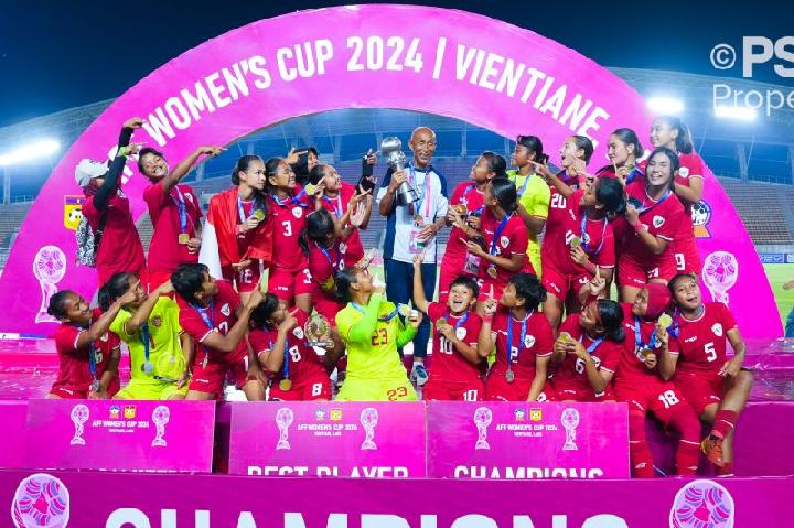 Timnas Putri Indonesia Juara Piala AFF Wanita 2024, Ranking FIFA Melonjak ke Dua Digit!