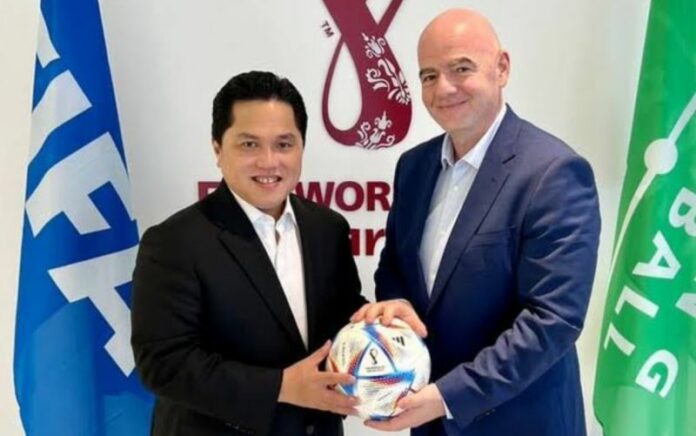 Apa yang Erick Thohir Laporkan ke Presiden FIFA?