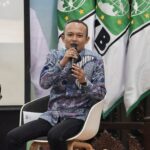 Kaisar Abu Hanifah saat menyampaikan materi dalam diskusi yang dilaksanakan oleh DPP PKB tentang mobil listrisk.