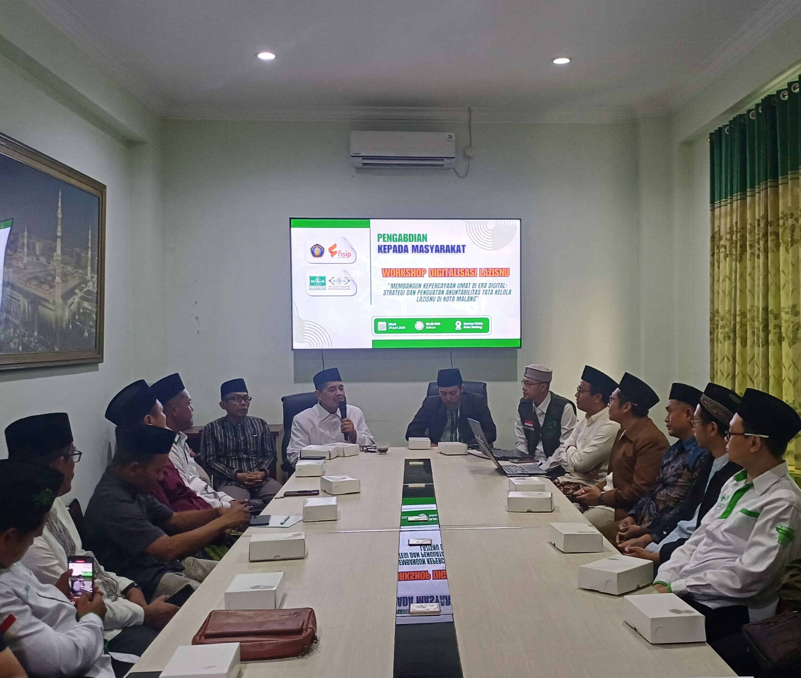 FISIP UB dan PCNU Kota Malang Kolaborasi dalam Pengabdian kepada Masyarakat: Dorong Tata Kelola Zakat Berbasis Digital